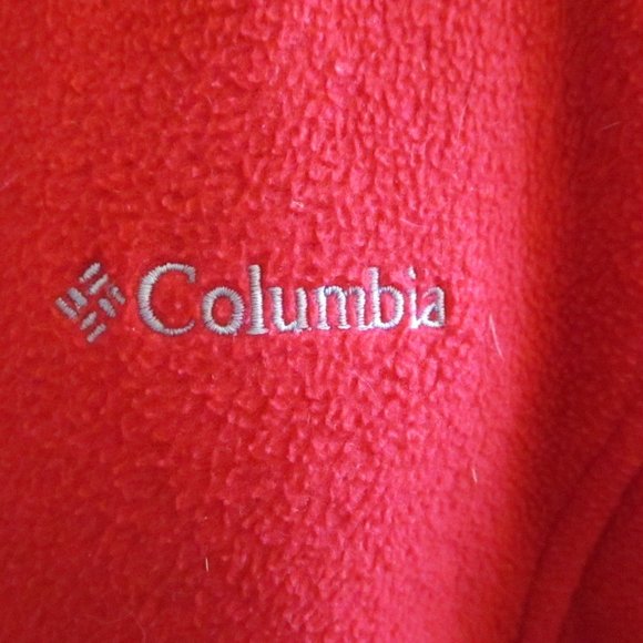 Columbia Womens Full Zip Up Fleece Jacket, Red, Pockets, High Neck, Size 1X - Picture 3 of 11